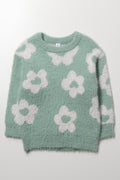 Daisy Eyelash Jersey Green