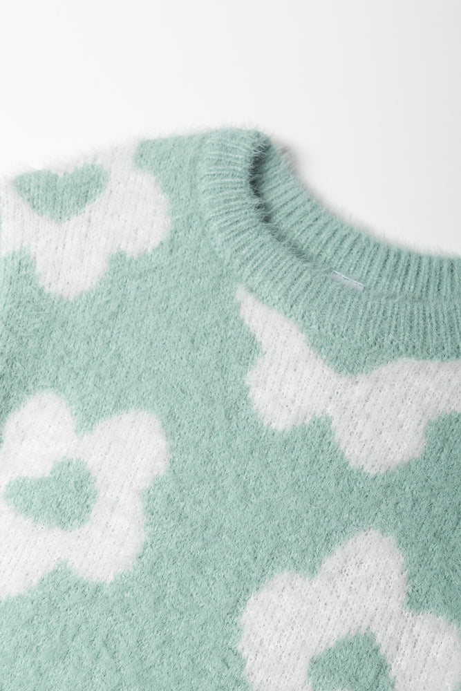 Daisy Eyelash Jersey Green