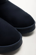 Fur Trim Boots Navy (2)