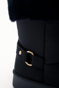 Fur Trim Boots Navy (3)