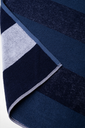 2 Tone Stripe Bath Sheet Blue (1)