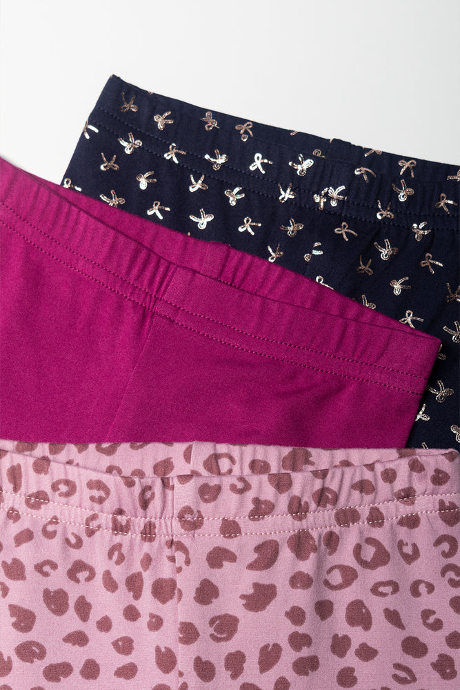 3 Pack Leggings Multicolours (1)