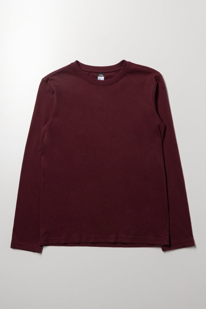 Long Sleeve T-Shirt Burgundy