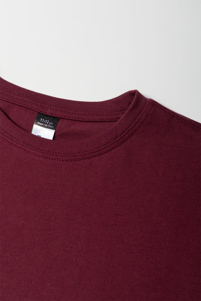 Long Sleeve T-Shirt Burgundy (1)