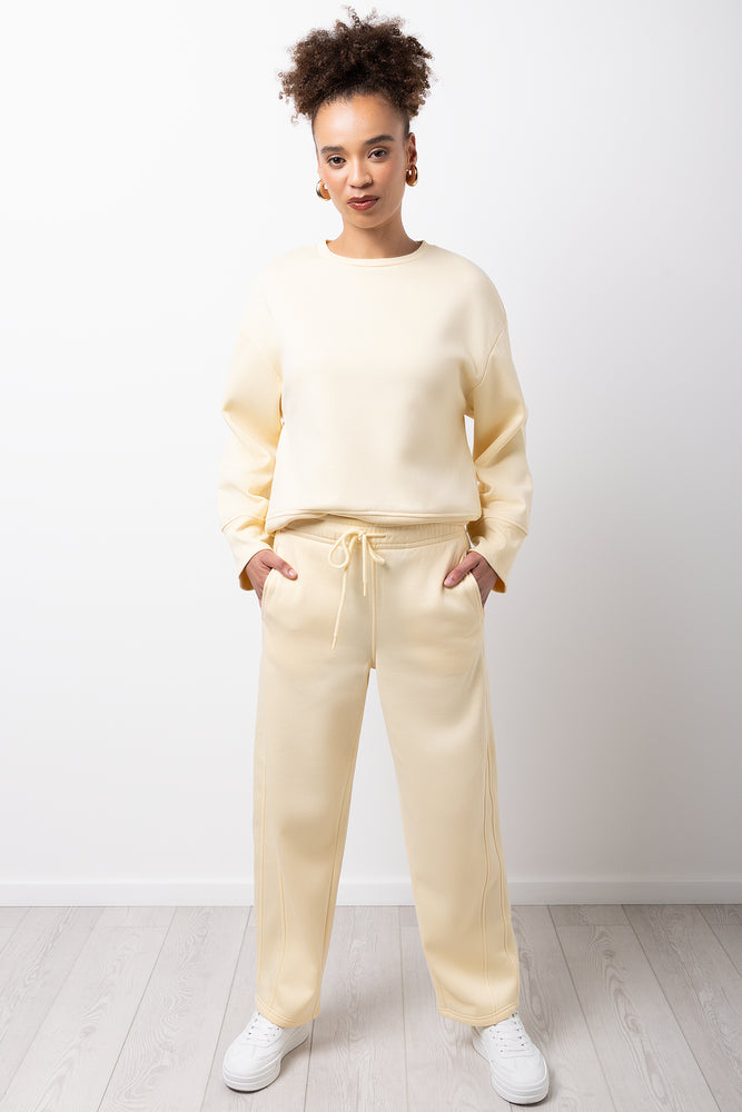 Barrel Leg Jogger Trackpants Yellow