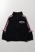 Funnel Neck Zip Through Tracktop Black