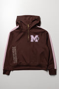 Minnie Mouse Zip Through Hoodie Brown