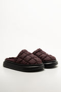 Quilted Mule Burgundy