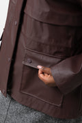 Coated Parka Jacket Brown (4)