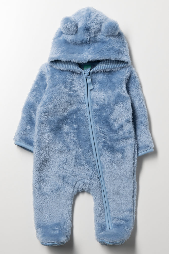 Fleece Babygrow Blue