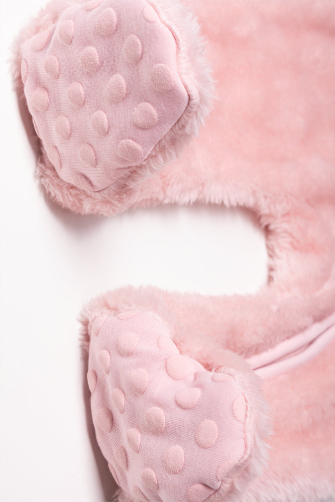 Fleece Babygrow Pink (2)