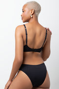 Seam Free Plunge Bralette Black (2)