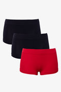 3 Pack Boyleg Panties Black And Red (1)