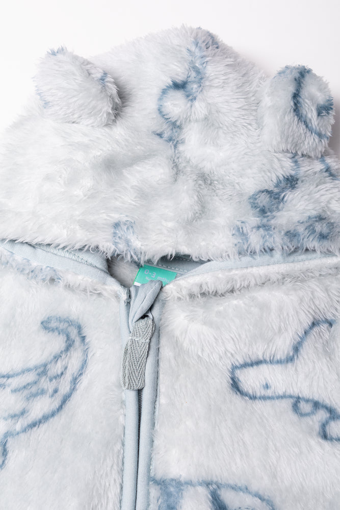 Fleece Babygrow Sage