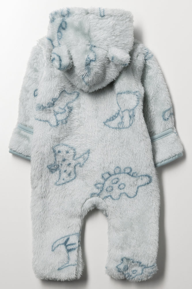 Fleece Babygrow Sage (3)