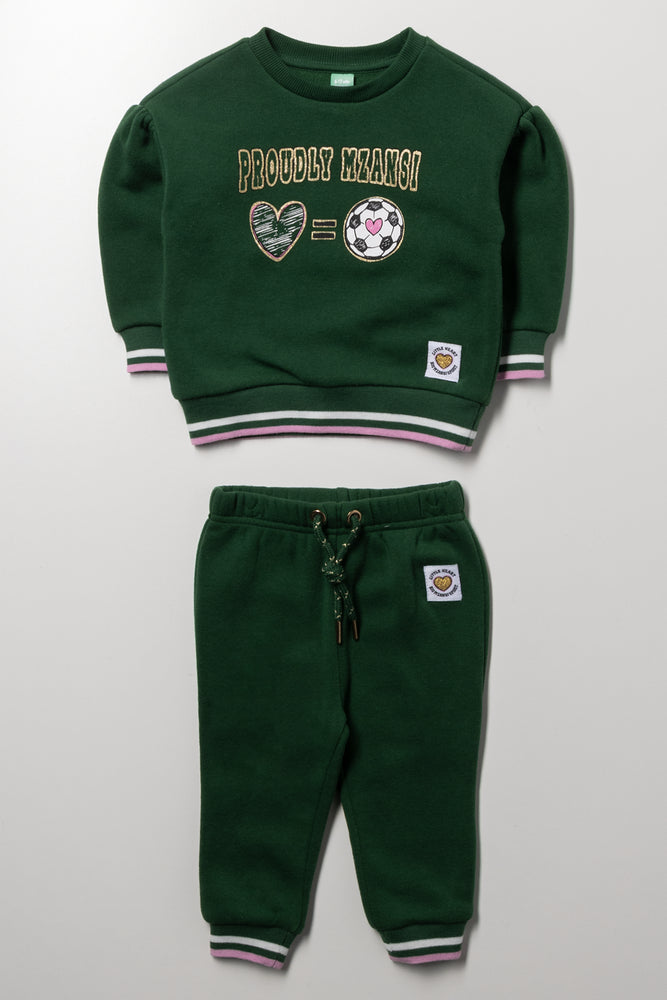 Proudly Mzansi Soccer Tracksuit Green