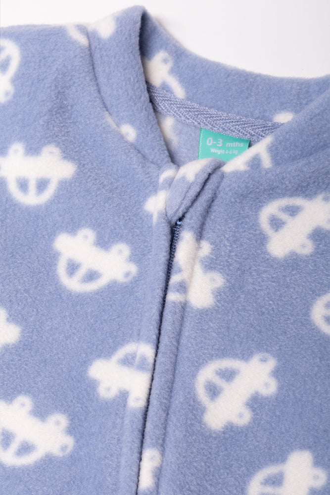Fleece Babygrow Blue (1)