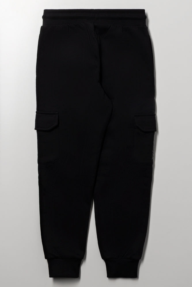 Cargo Trackpants Black (2)