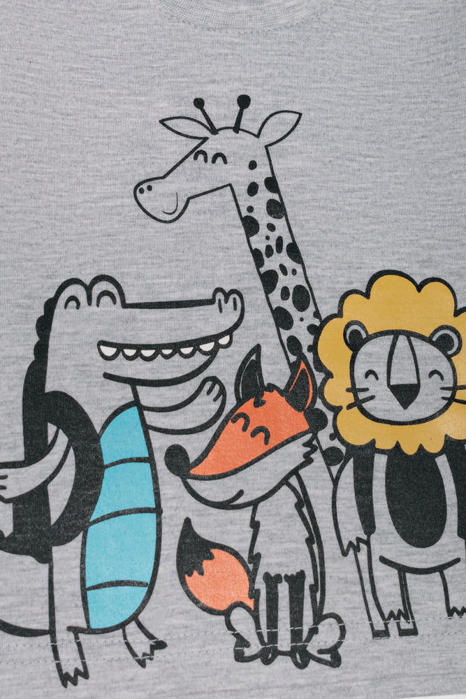 2 Pack Long Sleeve T-Shirts Grey And White