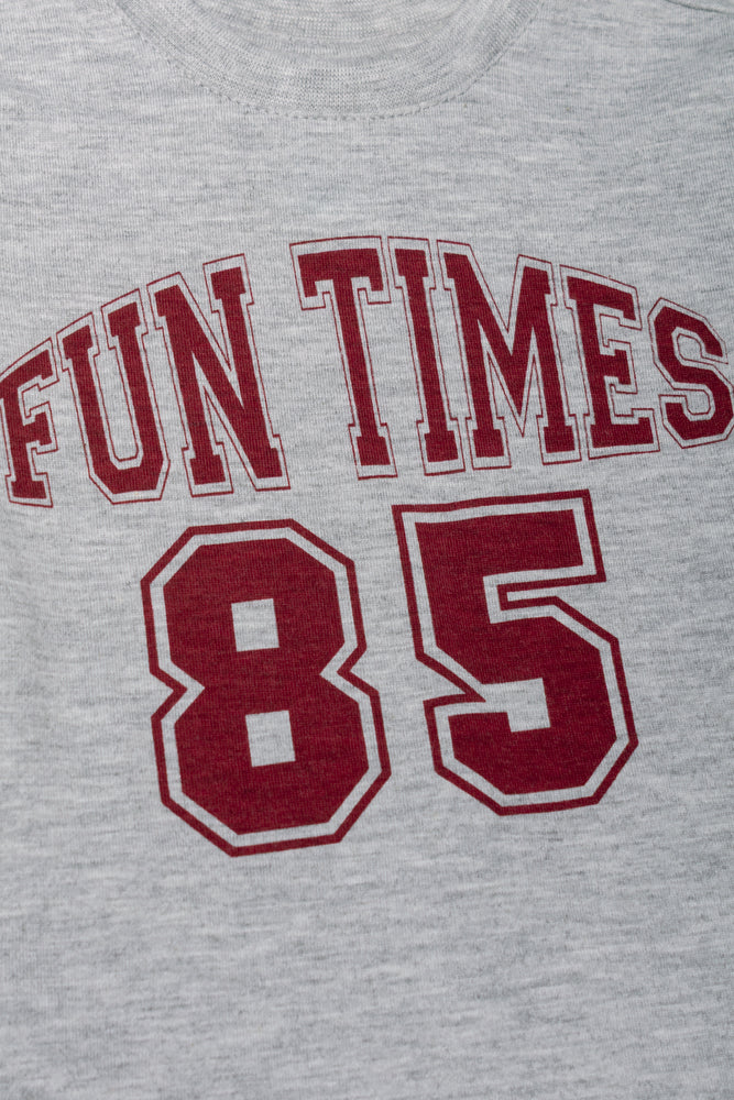 2 Pack Long Sleeve T-Shirts Grey And White