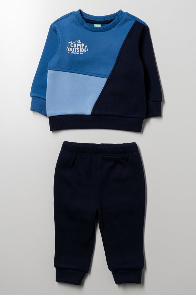 Crew Neck Tracksuit Navy