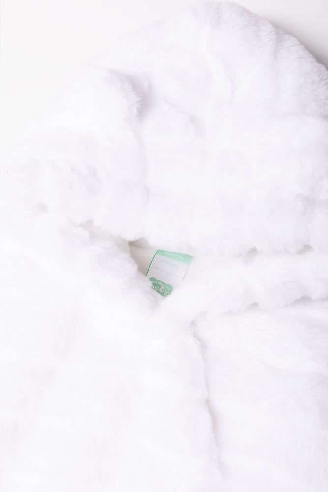 Fur Babygrow White (1)