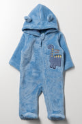 Fleece Babygrow Blue