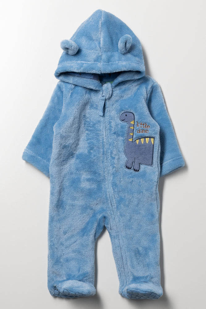 Fleece Babygrow Blue