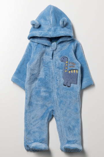 Fleece Babygrow Blue