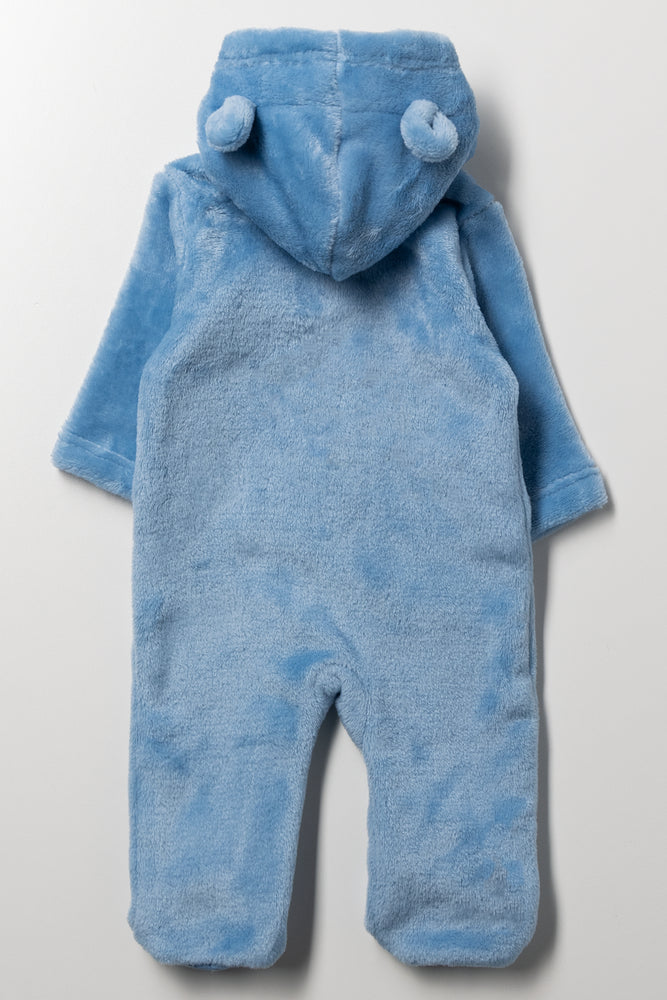 Fleece Babygrow Blue (4)