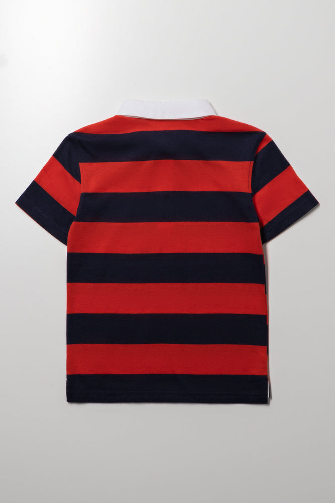 Rugby Golfer Red And Navy (3)