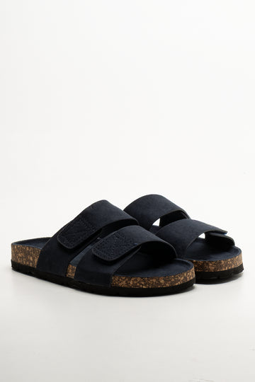 Double Band Sandals Navy