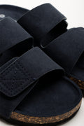 Double Band Sandals Navy (2)