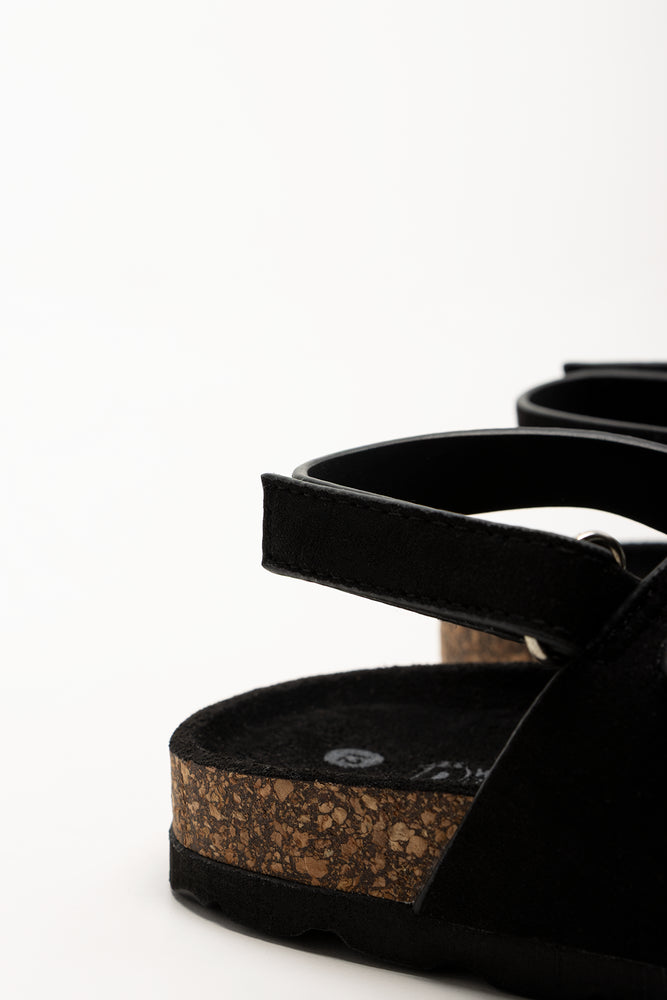Double Band Sandals Black (3)