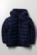 Hooded Puffer Jacket Navy