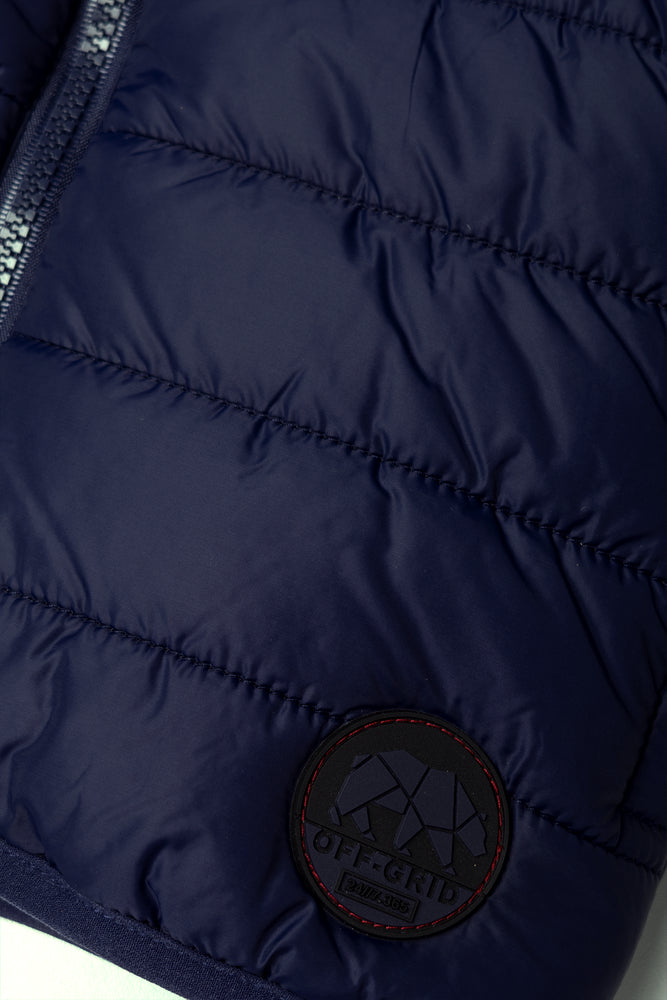 Hooded Puffer Jacket Navy (2)