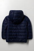 Hooded Puffer Jacket Navy (3)