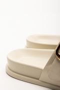 Double Buckle Sandals Cream (3)