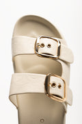 Double Buckle Sandals Cream (4)
