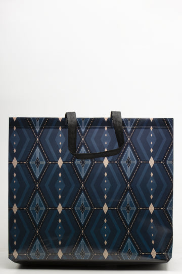 Diamond Shopping Bag Blue