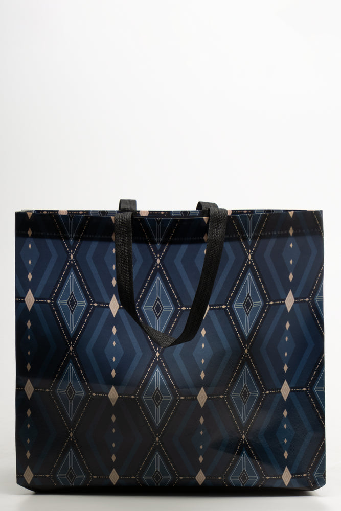 Diamond Shopping Bag Blue (2)