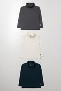 3 Pack Polonecks Charcoal, Cream, & Teal