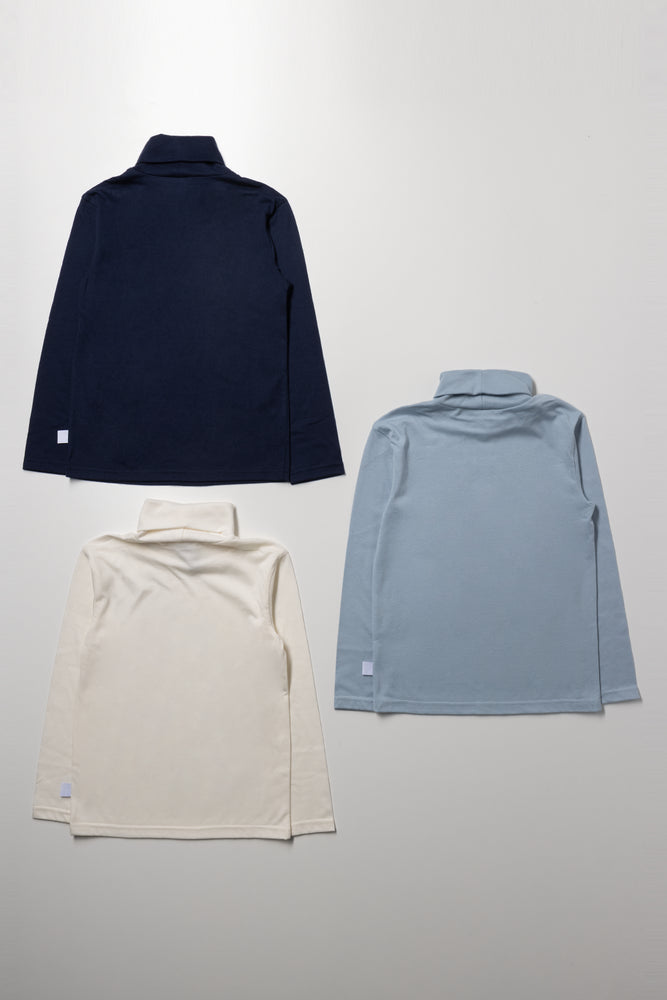 3 Pack Polonecks Navy, White & Blue (2)