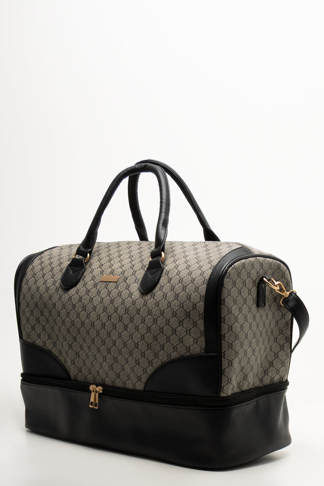 3 Piece Monogram Travel Bags Brown (3)