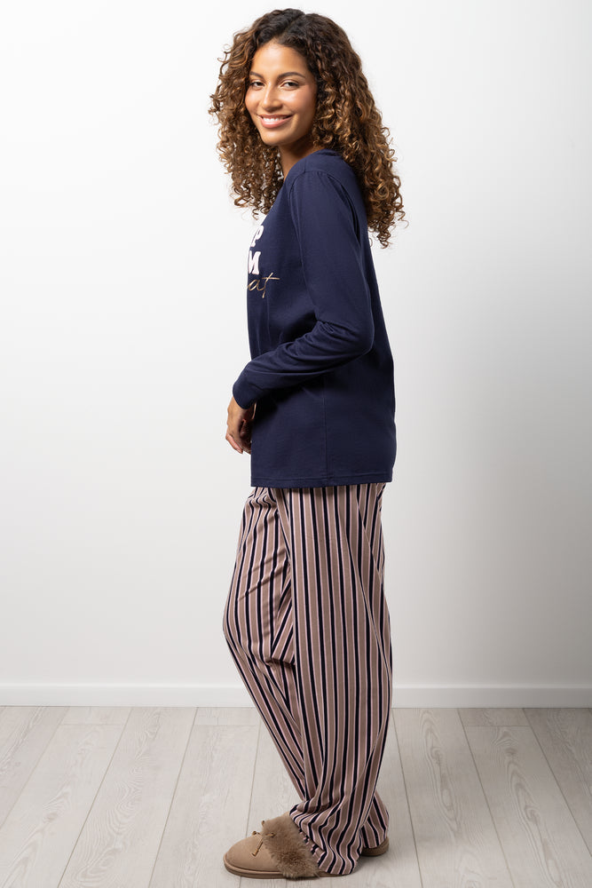 Sleep Dream Repeat Pyjamas Navy (1)