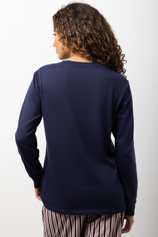 Sleep Dream Repeat Pyjamas Navy (2)