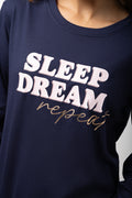 Sleep Dream Repeat Pyjamas Navy (3)