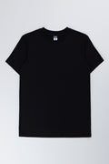 Black Plain Short Sleeve T-Shirt