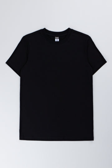 Black Plain Short Sleeve T-Shirt