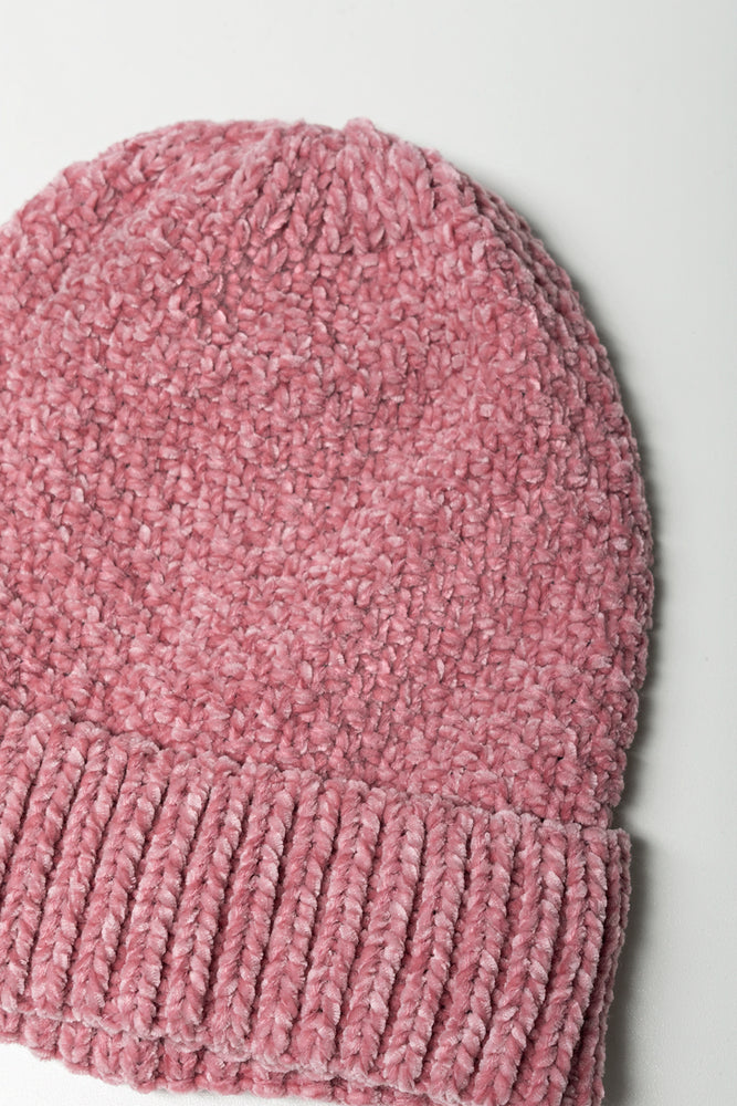 Knit Beanie Pink (1)